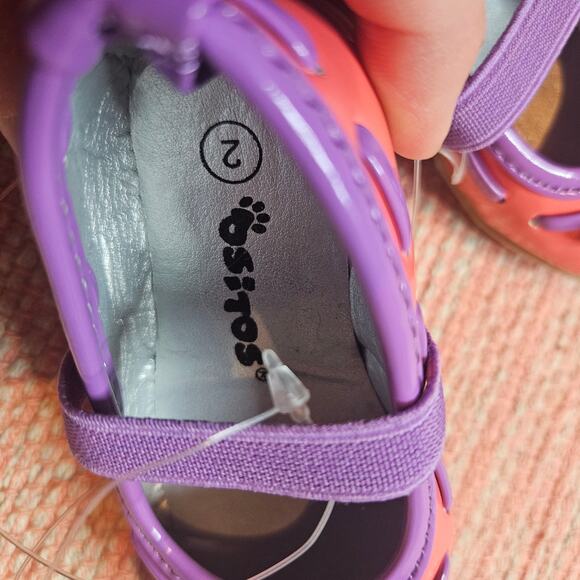NWOT Ositos Pink and Purple Ballet Flats baby shoes - Picture 4 of 5